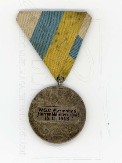 Medaile pro vítěze závodů pořádaných „Wintersportclubem“ 16. února 1908
